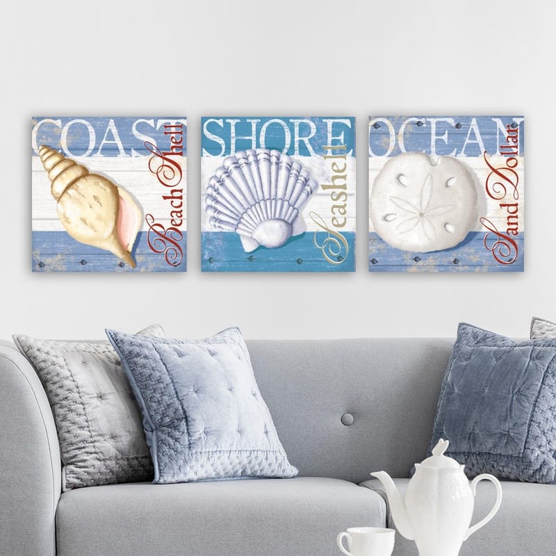 Dekorativ Canvastavla 3-Delar 30x30 cm - Flerfärgad - Inredning & dekor - Tavlor & konst - Canvastavla