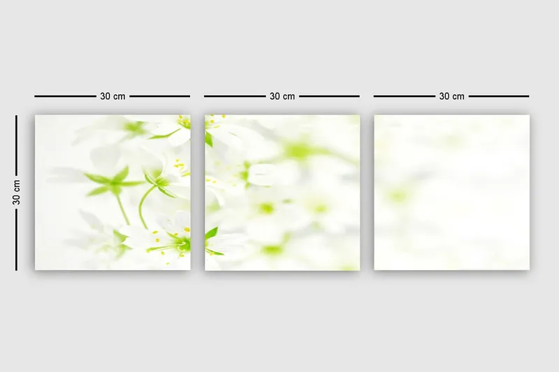 Dekorativ Canvastavla 3-Delar 30x30 cm - Flerfärgad - Inredning & dekor - Tavlor & konst - Canvastavla