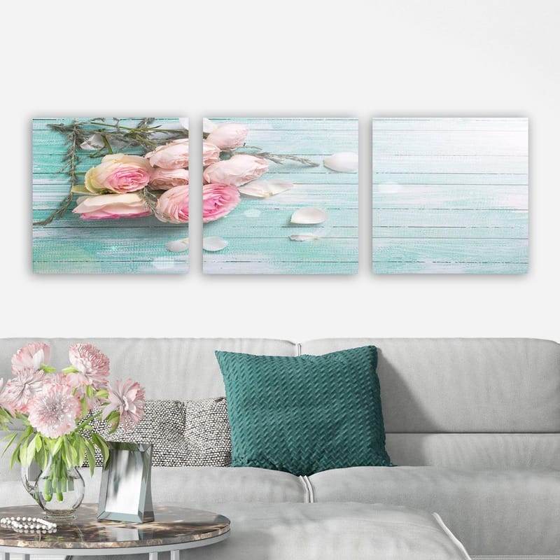 Dekorativ Canvastavla 3-Delar 30x30 cm - Flerfärgad - Inredning & dekor - Tavlor & konst - Canvastavla