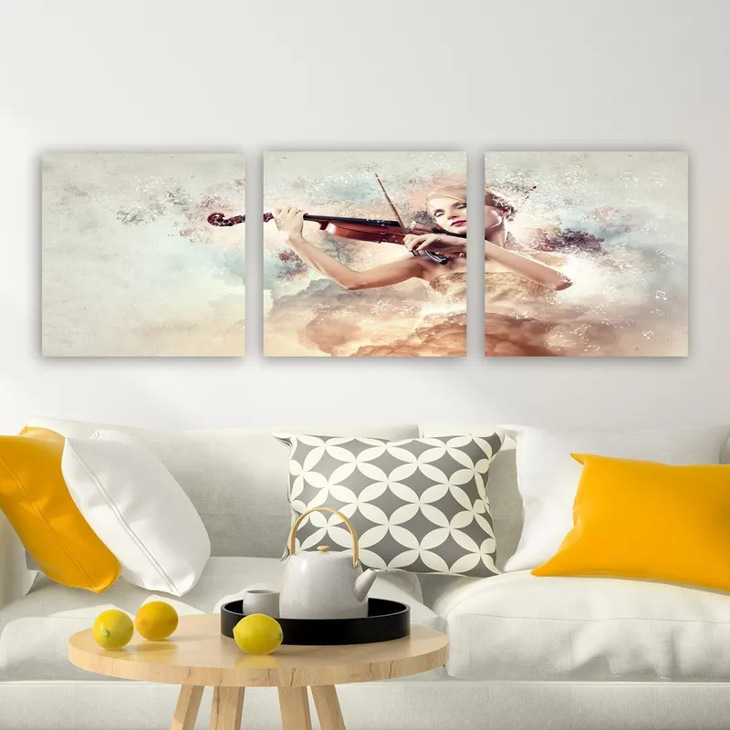 Dekorativ Canvastavla 3-Delar 30x30 cm - Flerfärgad - Inredning & dekor - Tavlor & konst - Canvastavla