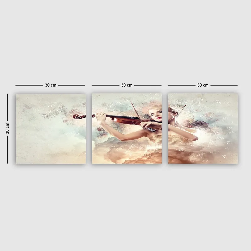 Dekorativ Canvastavla 3-Delar 30x30 cm - Flerfärgad - Inredning & dekor - Tavlor & konst - Canvastavla