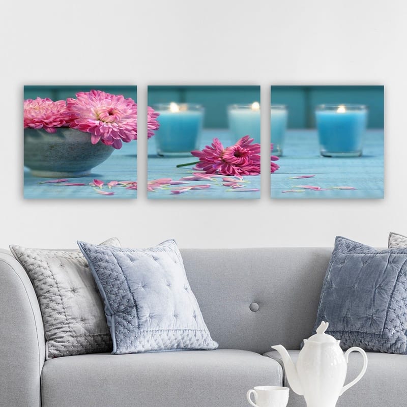 Dekorativ Canvastavla 3-Delar 30x30 cm - Flerfärgad - Inredning & dekor - Tavlor & konst - Canvastavla