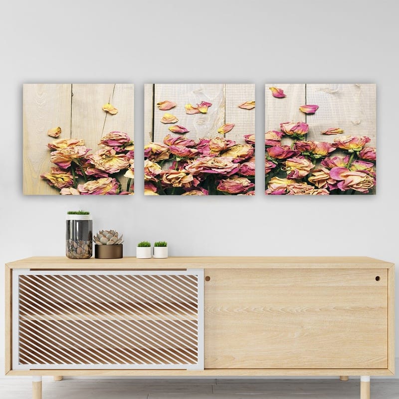 Dekorativ Canvastavla 3-Delar 30x30 cm - Flerfärgad - Inredning & dekor - Tavlor & konst - Canvastavla