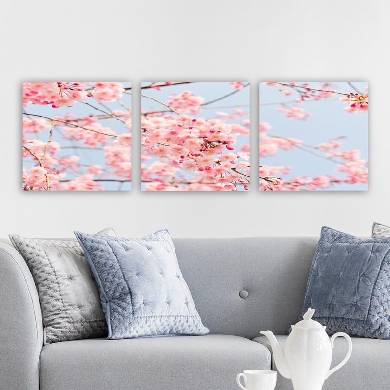 Dekorativ Canvastavla 3-Delar 30x30 cm - Flerfärgad - Inredning & dekor - Tavlor & konst - Canvastavla