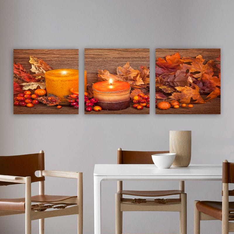 Dekorativ Canvastavla 3-Delar 30x30 cm - Flerfärgad - Inredning & dekor - Tavlor & konst - Canvastavla