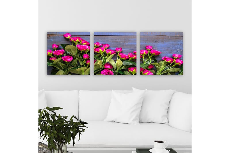 Dekorativ Canvastavla 3-Delar 30x30 cm - Flerfärgad - Inredning & dekor - Tavlor & konst - Canvastavla