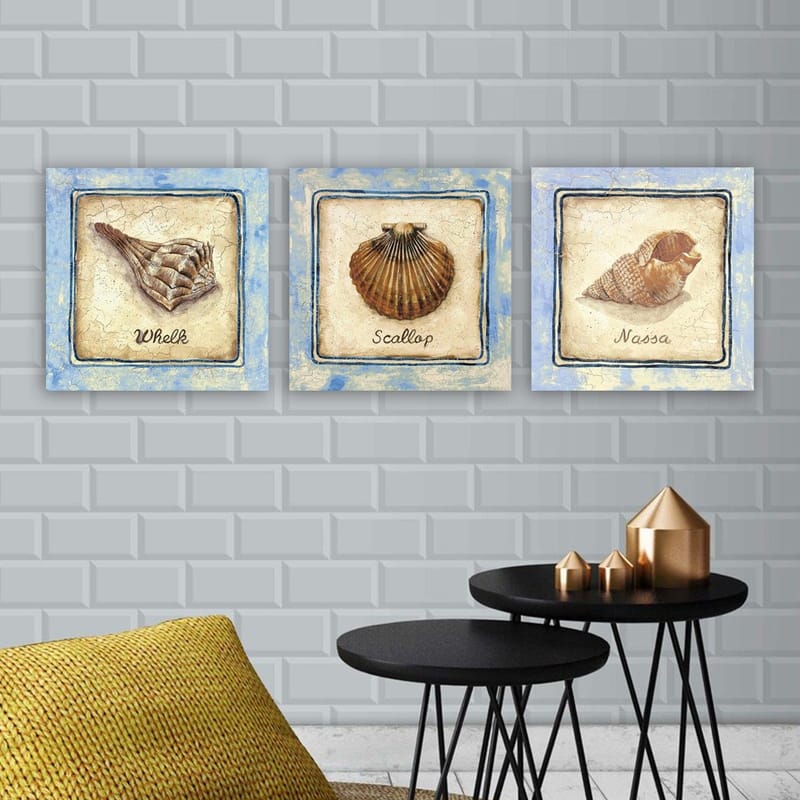 Dekorativ Canvastavla 3-Delar 30x30 cm - Flerfärgad - Inredning & dekor - Tavlor & konst - Canvastavla