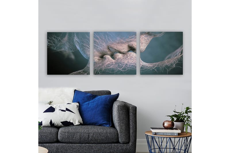 Dekorativ Canvastavla 3-Delar 30x30 cm - Flerfärgad - Inredning & dekor - Tavlor & konst - Canvastavla