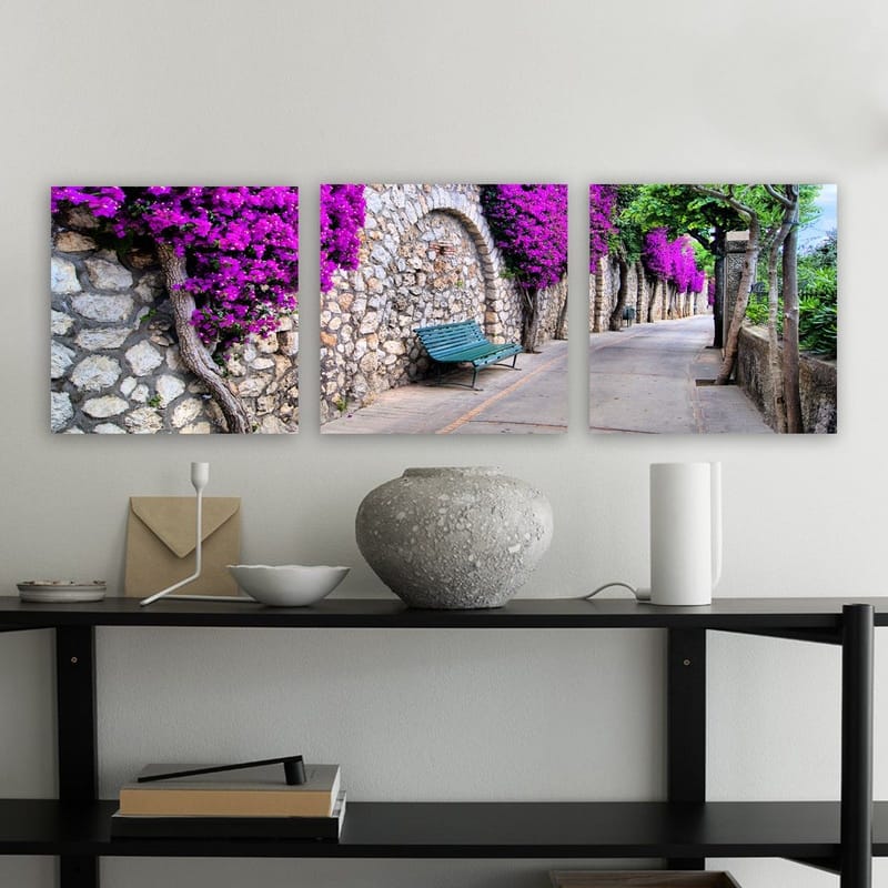 Dekorativ Canvastavla 3-Delar 30x30 cm - Flerfärgad - Inredning & dekor - Tavlor & konst - Canvastavla