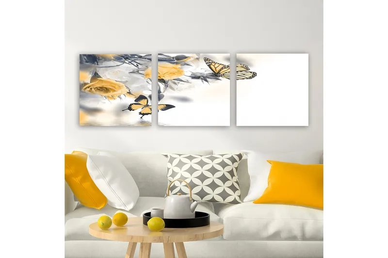 Dekorativ Canvastavla 3-Delar 30x30 cm - Flerfärgad - Inredning & dekor - Tavlor & konst - Canvastavla