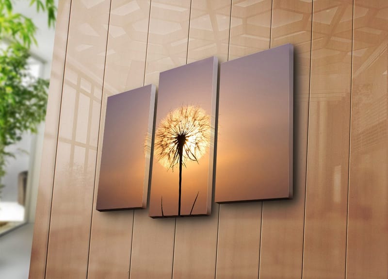 Dekorativ Canvastavla 3-Delar 45x20 cm - Flerfärgad - Inredning & dekor - Tavlor & konst - Canvastavla