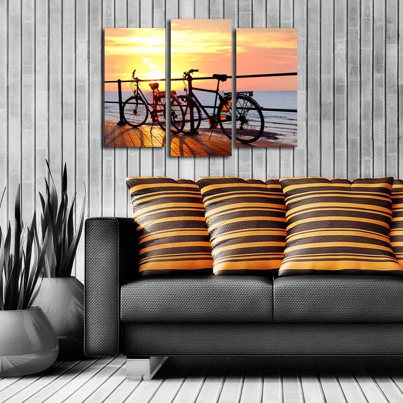 Dekorativ Canvastavla 3-Delar 45x20 cm - Flerfärgad - Inredning & dekor - Tavlor & konst - Canvastavla