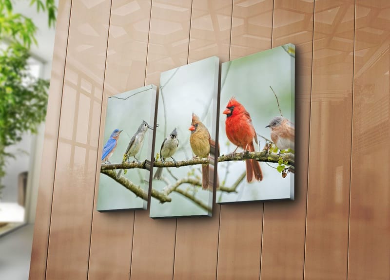 Dekorativ Canvastavla 3-Delar 45x20 cm - Flerfärgad - Inredning & dekor - Tavlor & konst - Canvastavla