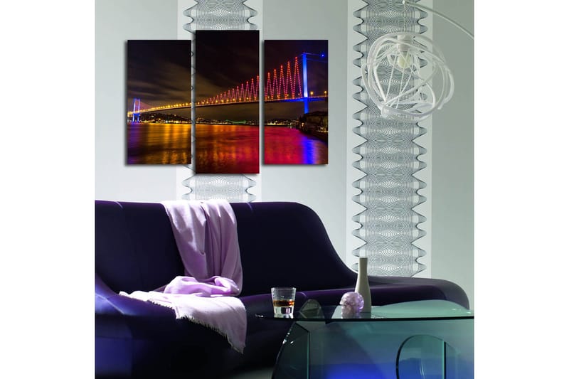 Dekorativ Canvastavla 3-Delar 45x20 cm - Flerfärgad - Inredning & dekor - Tavlor & konst - Canvastavla