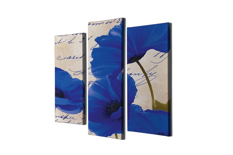 DEKORATIV CANVASTAVLA 3-Delar 45x20 cm Flerfärgad - Inredning & dekor - Tavlor & konst - Canvastavla