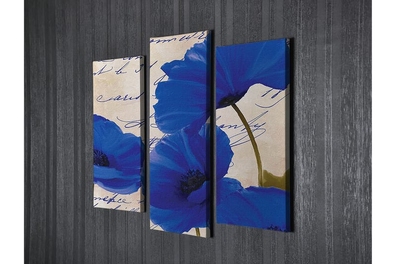 DEKORATIV CANVASTAVLA 3-Delar 45x20 cm Flerfärgad - Inredning & dekor - Tavlor & konst - Canvastavla