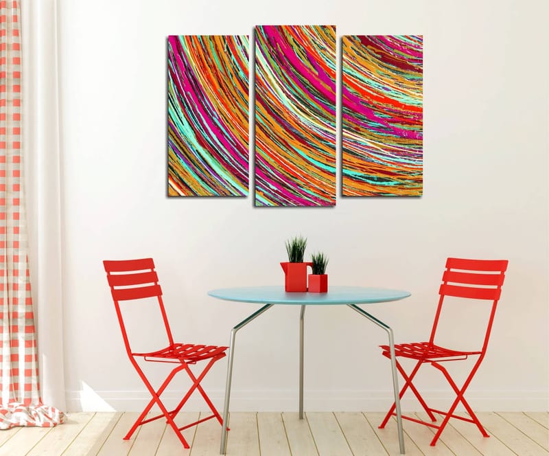 DEKORATIV CANVASTAVLA 3-Delar 45x20 cm Flerfärgad - Inredning & dekor - Tavlor & konst - Canvastavla