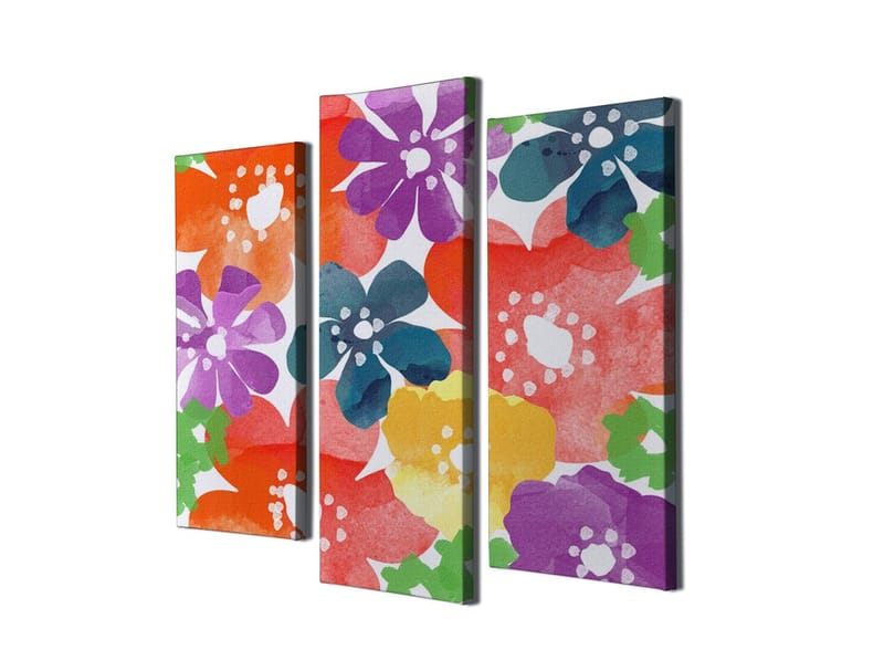 DEKORATIV CANVASTAVLA 3-Delar 45x20 cm Flerfärgad - Inredning & dekor - Tavlor & konst - Canvastavla