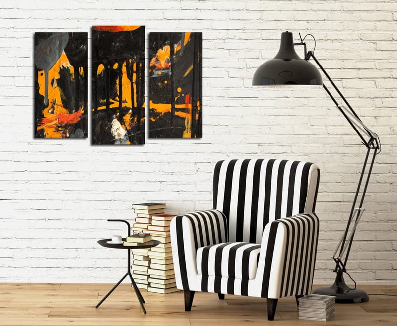 DEKORATIV CANVASTAVLA 3-Delar 45x20 cm Flerfärgad - Inredning & dekor - Tavlor & konst - Canvastavla