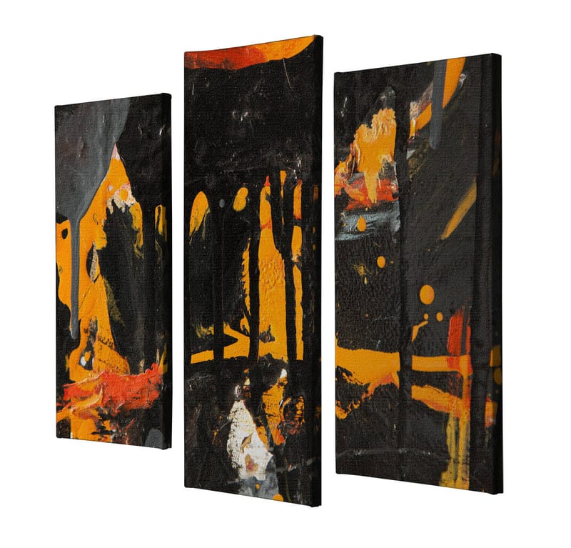 DEKORATIV CANVASTAVLA 3-Delar 45x20 cm Flerfärgad - Inredning & dekor - Tavlor & konst - Canvastavla