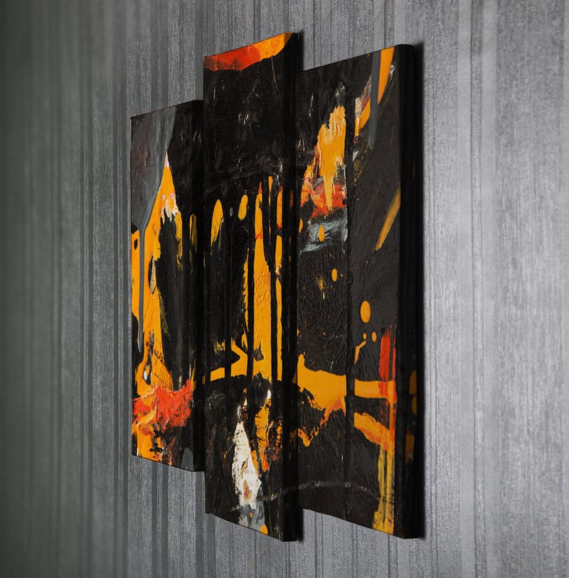 DEKORATIV CANVASTAVLA 3-Delar 45x20 cm Flerfärgad - Inredning & dekor - Tavlor & konst - Canvastavla