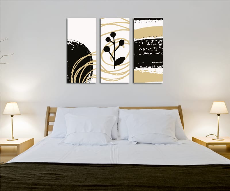 DEKORATIV CANVASTAVLA 3-Delar 45x20 cm Flerfärgad - Inredning & dekor - Tavlor & konst - Canvastavla