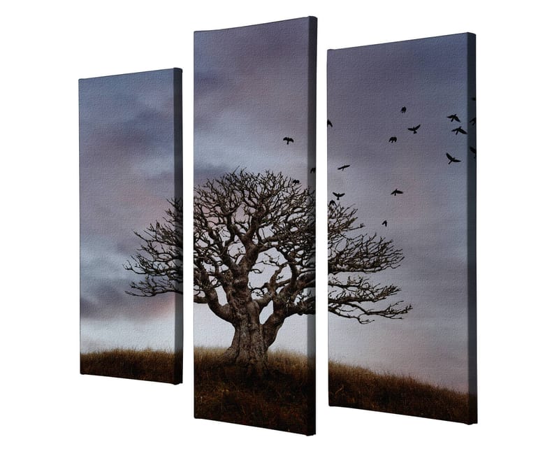 DEKORATIV CANVASTAVLA 3-Delar 45x20 cm Flerfärgad - Inredning & dekor - Tavlor & konst - Canvastavla