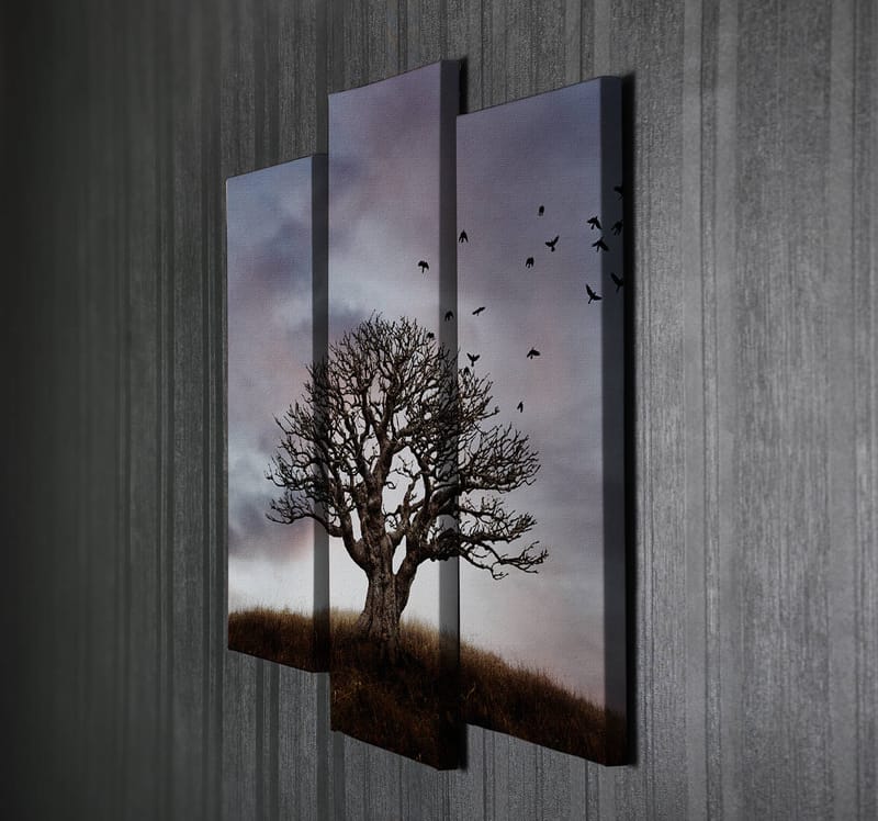 DEKORATIV CANVASTAVLA 3-Delar 45x20 cm Flerfärgad - Inredning & dekor - Tavlor & konst - Canvastavla