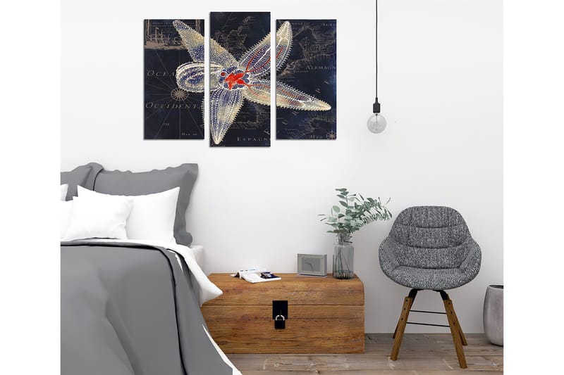 DEKORATIV CANVASTAVLA 3-Delar 45x20 cm Flerfärgad - Inredning & dekor - Tavlor & konst - Canvastavla