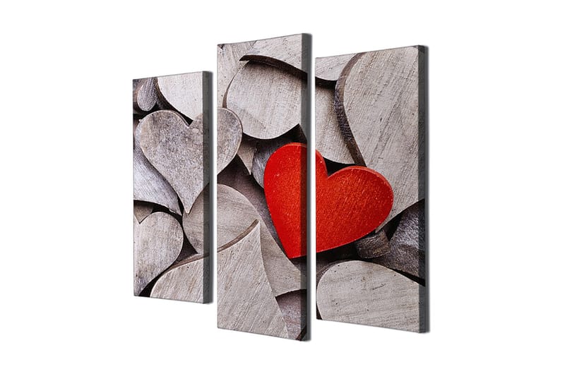 DEKORATIV CANVASTAVLA 3-Delar 45x20 cm Flerfärgad - Inredning & dekor - Tavlor & konst - Canvastavla