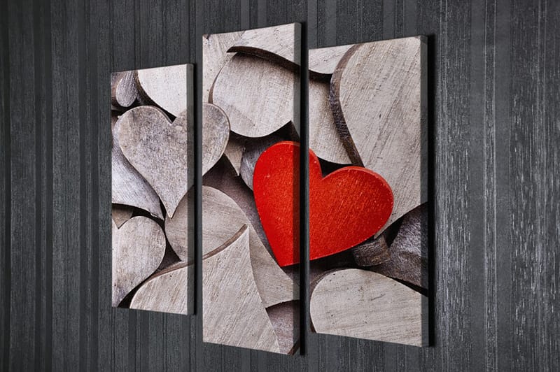 DEKORATIV CANVASTAVLA 3-Delar 45x20 cm Flerfärgad - Inredning & dekor - Tavlor & konst - Canvastavla