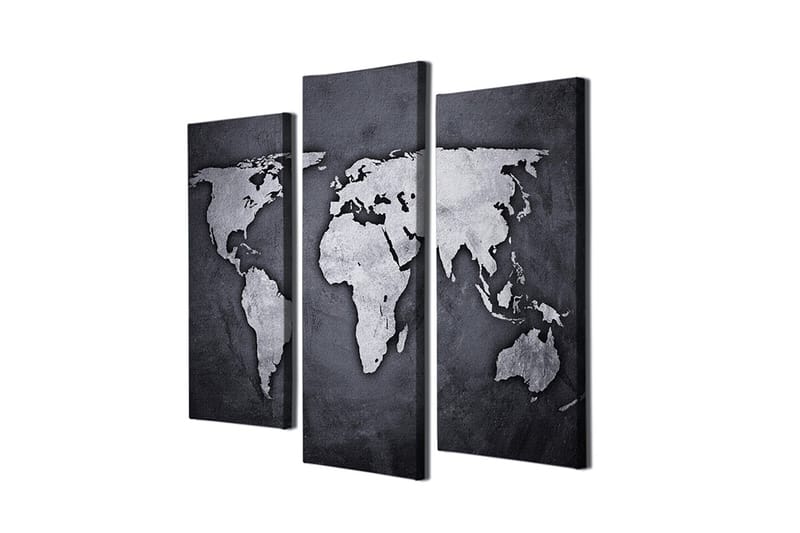 DEKORATIV CANVASTAVLA 3-Delar 45x20 cm Flerfärgad - Inredning & dekor - Tavlor & konst - Canvastavla