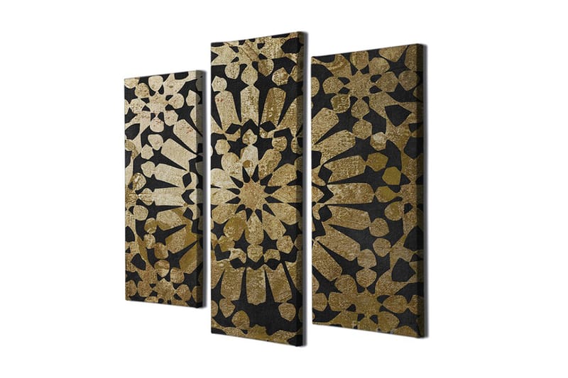DEKORATIV CANVASTAVLA 3-Delar 45x20 cm Flerfärgad - Inredning & dekor - Tavlor & konst - Canvastavla