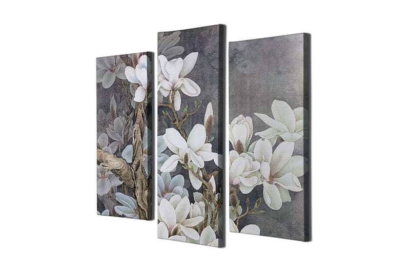 DEKORATIV CANVASTAVLA 3-Delar 45x20 cm Flerfärgad - Inredning & dekor - Tavlor & konst - Canvastavla