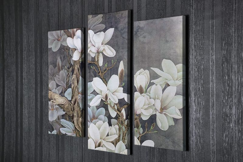 DEKORATIV CANVASTAVLA 3-Delar 45x20 cm Flerfärgad - Inredning & dekor - Tavlor & konst - Canvastavla