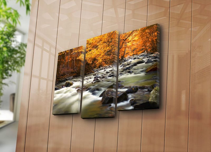 Dekorativ Canvastavla 3-Delar 45x20 cm - Flerfärgad - Inredning & dekor - Tavlor & konst - Canvastavla