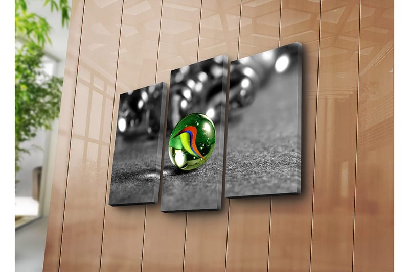 Dekorativ Canvastavla 3-Delar 45x20 cm - Flerfärgad - Inredning & dekor - Tavlor & konst - Canvastavla