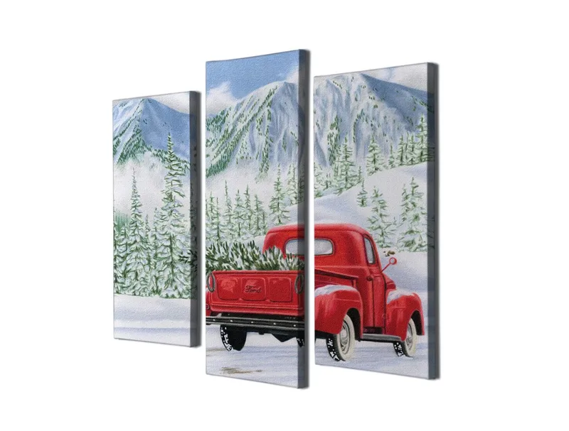 Dekorativ Canvastavla 3-Delar 45x20 cm - Flerfärgad - Inredning & dekor - Tavlor & konst - Canvastavla