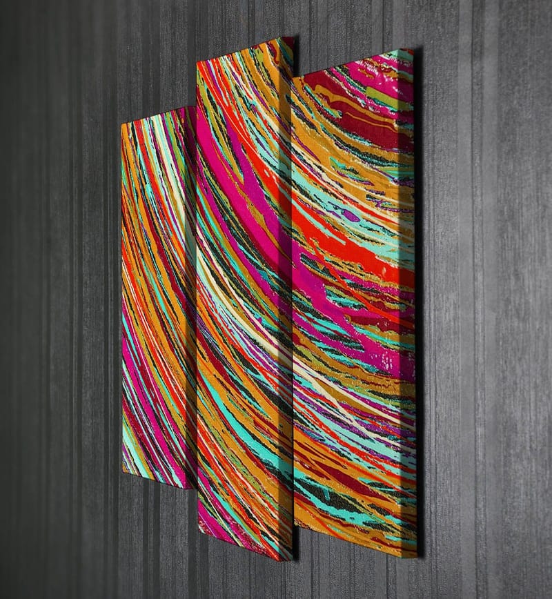 Dekorativ Canvastavla 3-Delar 45x20 cm - Flerfärgad - Inredning & dekor - Tavlor & konst - Canvastavla