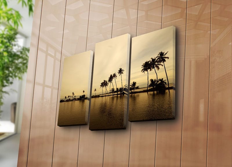 Dekorativ Canvastavla 3-Delar 45x20 cm - Flerfärgad - Inredning & dekor - Tavlor & konst - Canvastavla