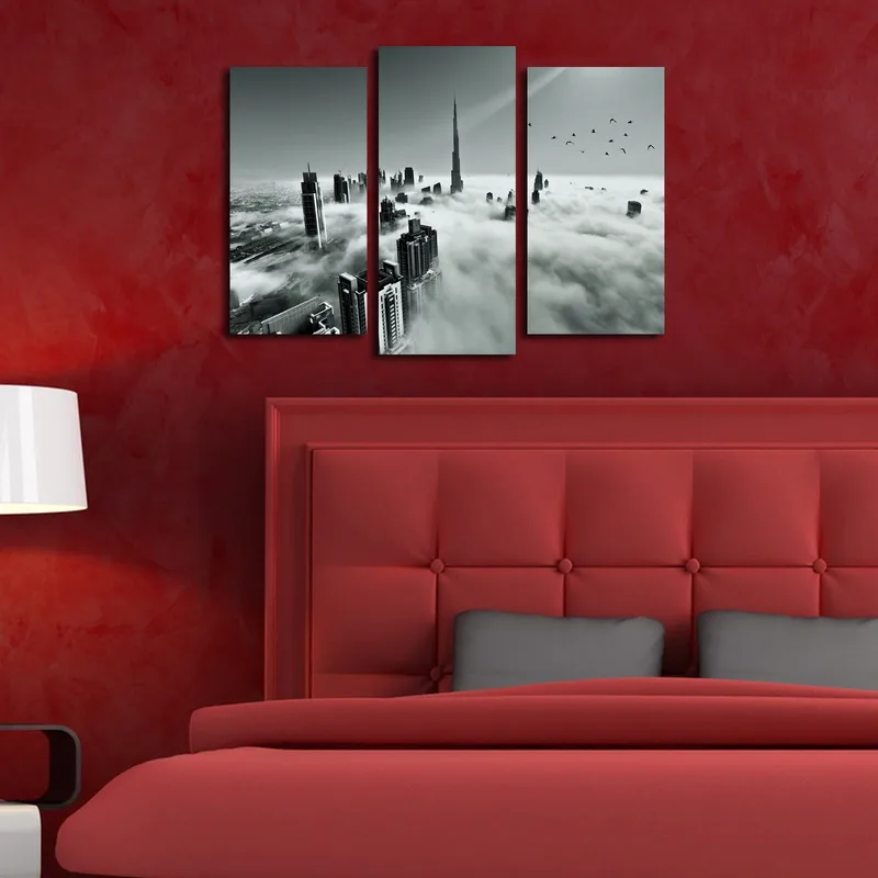 Dekorativ Canvastavla 3-Delar 45x20 cm - Flerfärgad - Inredning & dekor - Tavlor & konst - Canvastavla