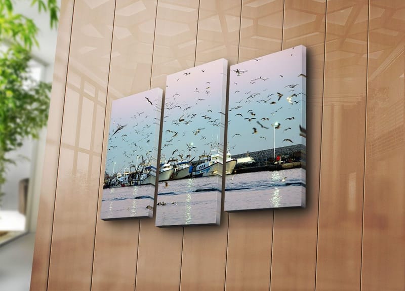 Dekorativ Canvastavla 3-Delar 45x20 cm - Flerfärgad - Inredning & dekor - Tavlor & konst - Canvastavla