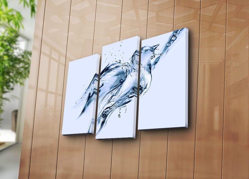 Dekorativ Canvastavla 3-Delar 45x20 cm - Flerfärgad - Inredning & dekor - Tavlor & konst - Canvastavla