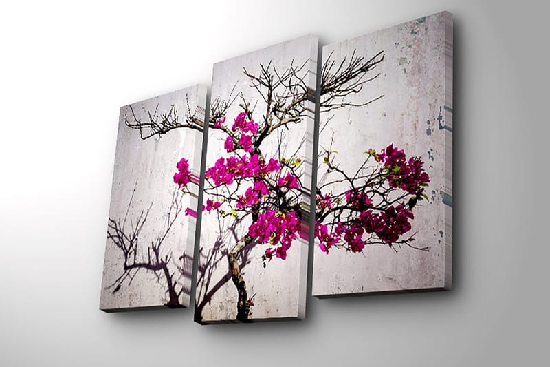 Dekorativ Canvastavla 3-Delar 45x20 cm - Flerfärgad - Inredning & dekor - Tavlor & konst - Canvastavla