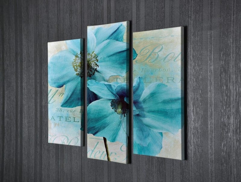 Dekorativ Canvastavla 3-Delar 45x20 cm - Flerfärgad - Inredning & dekor - Tavlor & konst - Canvastavla