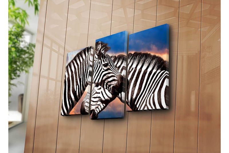 Dekorativ Canvastavla 3-Delar 45x20 cm - Flerfärgad - Inredning & dekor - Tavlor & konst - Canvastavla