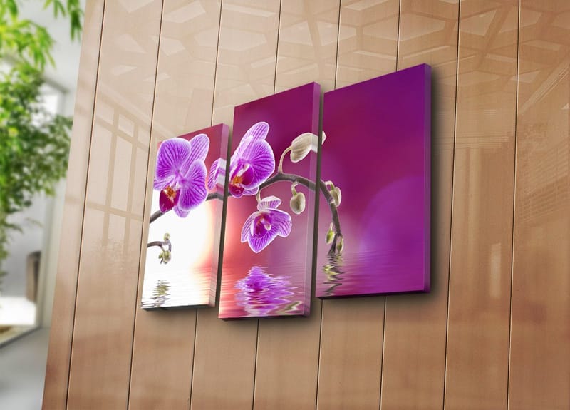 Dekorativ Canvastavla 3-Delar 45x20 cm - Flerfärgad - Inredning & dekor - Tavlor & konst - Canvastavla