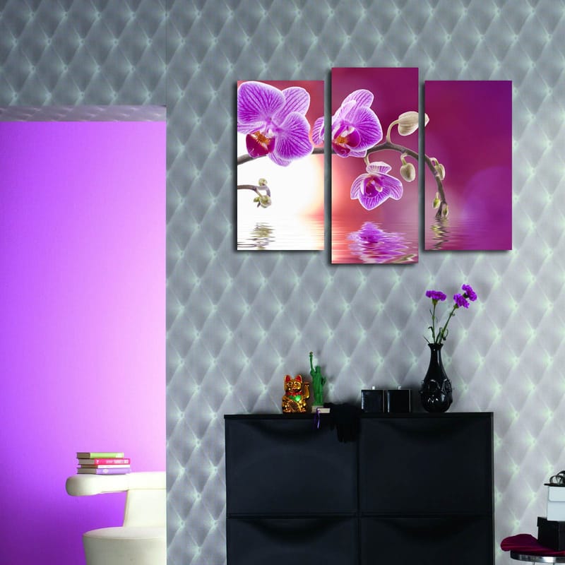 Dekorativ Canvastavla 3-Delar 45x20 cm - Flerfärgad - Inredning & dekor - Tavlor & konst - Canvastavla