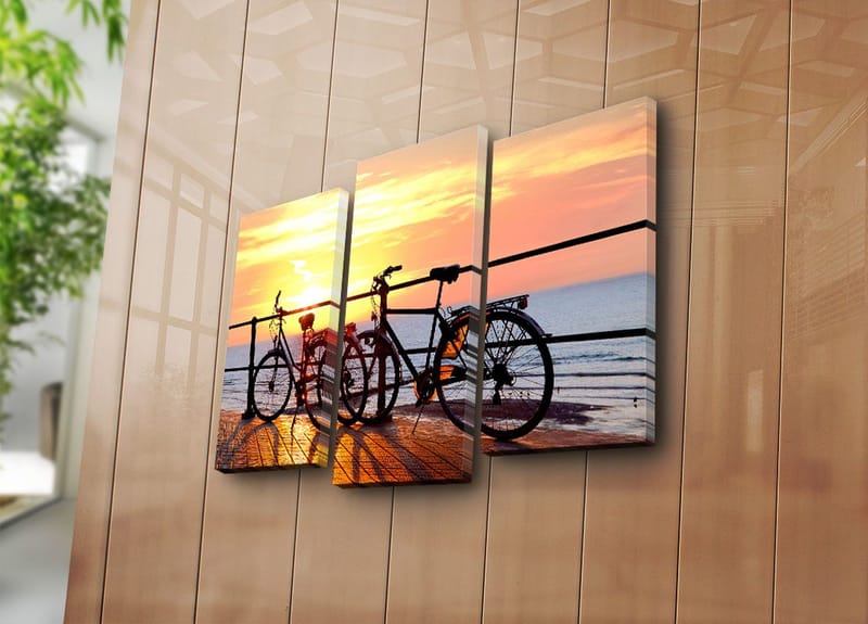 Dekorativ Canvastavla 3-Delar 45x20 cm - Flerfärgad - Inredning & dekor - Tavlor & konst - Canvastavla