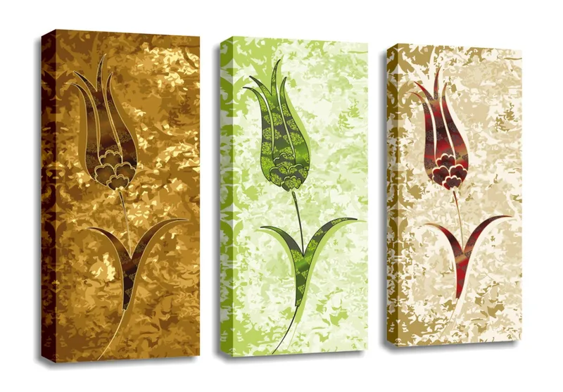 Dekorativ Canvastavla 3-Delar 45x20 cm - Flerfärgad - Inredning & dekor - Tavlor & konst - Canvastavla
